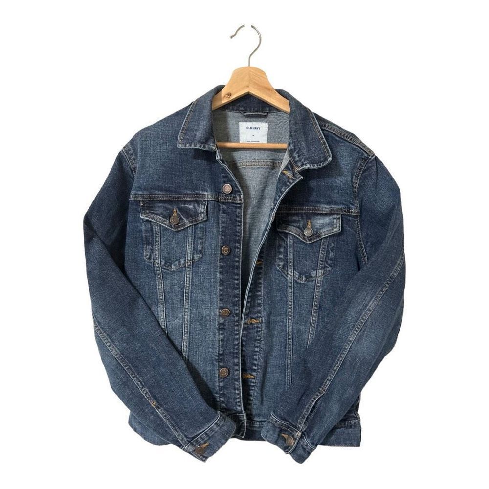 Mens Old Navy Denim Jean Jacket Size Medium